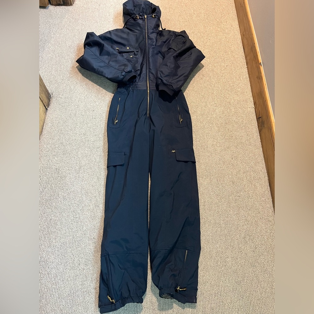 Bogner One-Piece Ski Suit Vintage W’s 10 L Navy